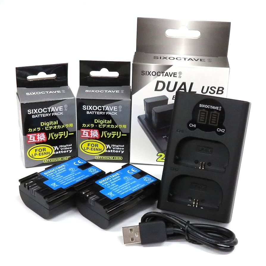 Amazon | str LP-E6N LP-E6 LP-E6NH 互換バッテリー 2個[最新IC